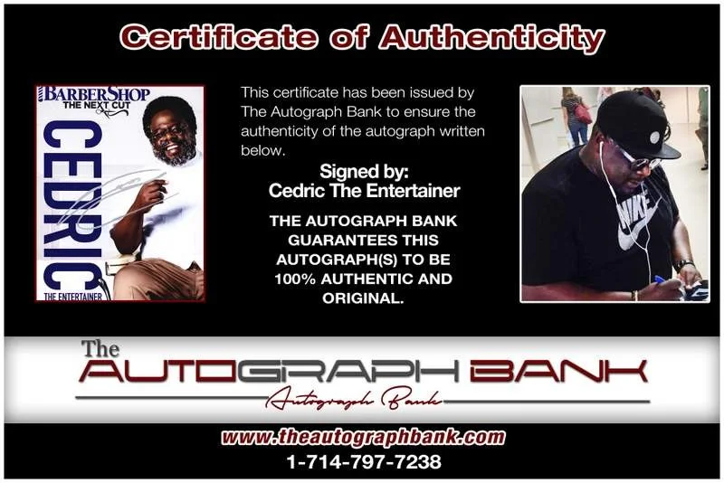 Cedric the Entertainer — Cedric The Entertainer authentic signed 8x10 photo |CERT Autographed B0021, изображение 2