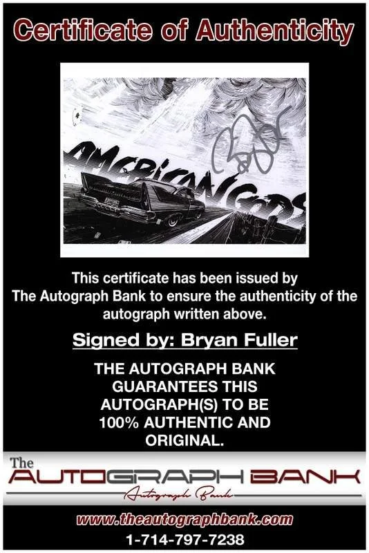 Bryan Fuller — Bryan Fuller authentic signed celebrity 8x10 photo W/Cert Autographed B0006, изображение 2