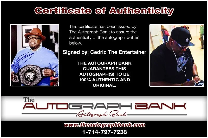 Cedric the Entertainer — Cedric The Entertainer authentic signed 8x10 photo |CERT Autographed 125b1, изображение 2