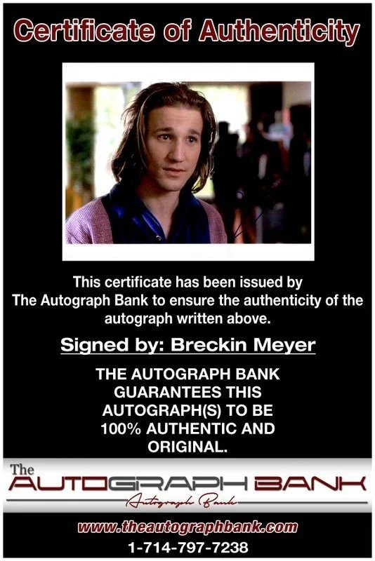 Breckin Meyer — Breckin Meyer authentic signed celebrity 8x10 photo W/Cert Autographed C2, image 2