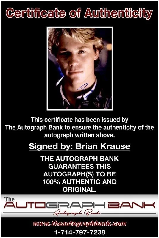 Brian Krause — Brian Krause authentic signed celebrity 8x10 photo W/Cert Autographed C6, изображение 2