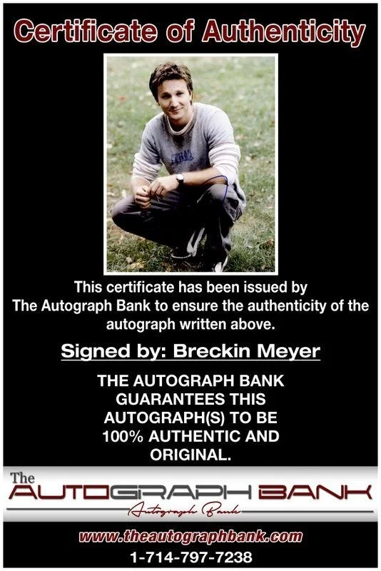 Breckin Meyer — Breckin Meyer authentic signed celebrity 8x10 photo W/Cert Autographed C8, image 2