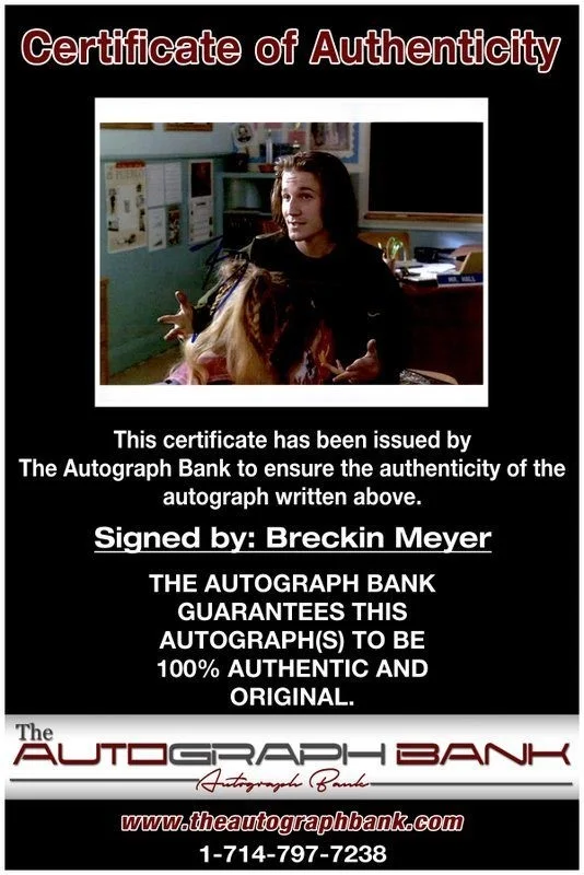Breckin Meyer — Breckin Meyer authentic signed celebrity 8x10 photo W/Cert Autographed C1, image 2
