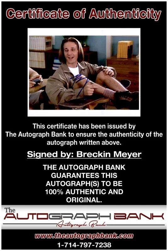 Breckin Meyer — Breckin Meyer authentic signed celebrity 8x10 photo W/Cert Autographed C4, image 2