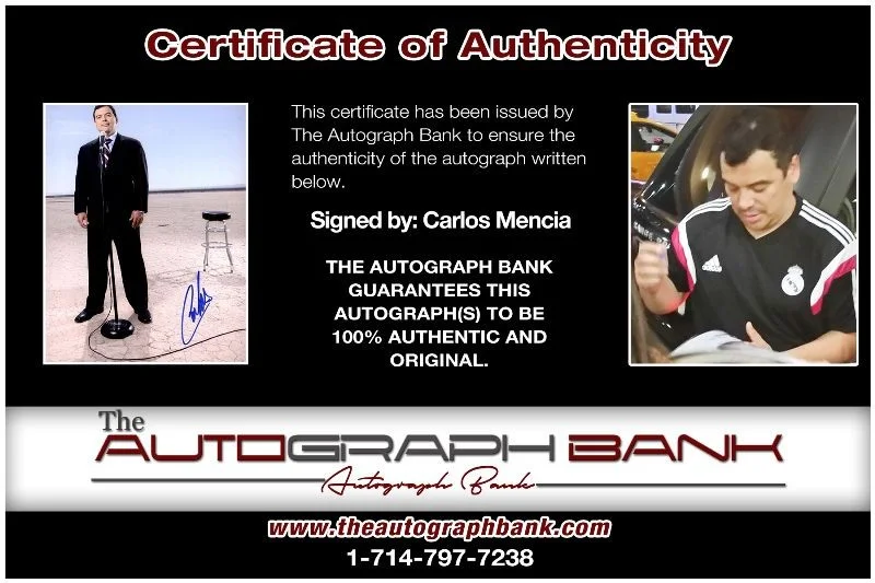 Carlos Mencia — Carlos Mencia authentic signed celebrity 8x10 photo W/Cert Autographed 2616r, image 2
