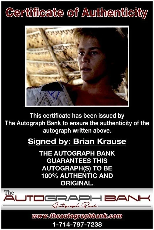 Brian Krause — Brian Krause authentic signed celebrity 8x10 photo W/Cert Autographed C9, изображение 2