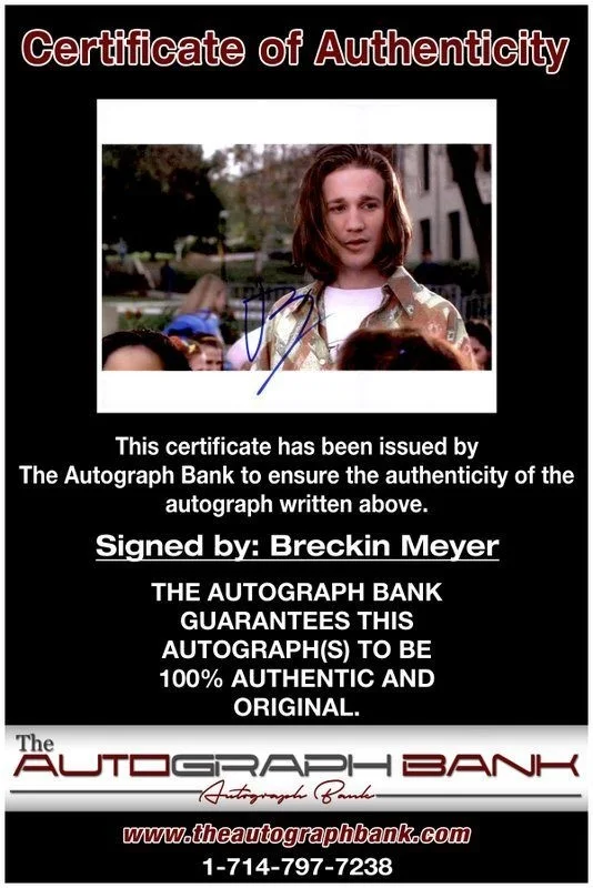 Breckin Meyer — Breckin Meyer authentic signed celebrity 8x10 photo W/Cert Autographed C5, image 2