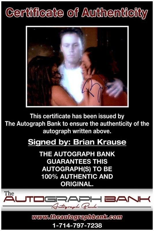 Brian Krause — Brian Krause authentic signed celebrity 8x10 photo W/Cert Autographed C2, изображение 2