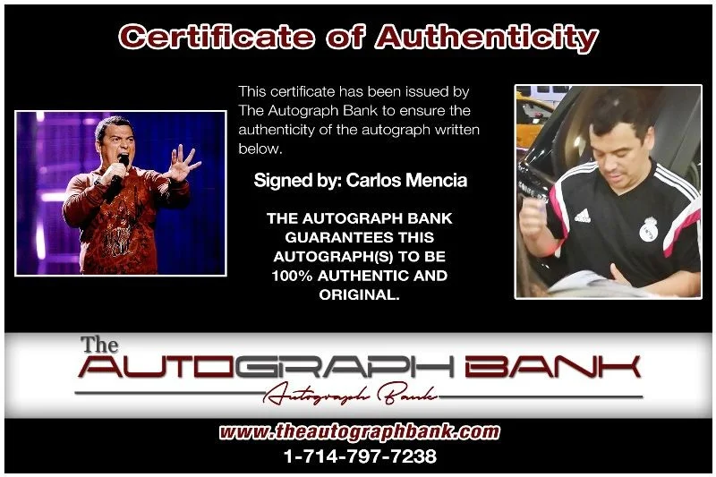 Carlos Mencia — Carlos Mencia authentic signed celebrity 8x10 photo W/Cert Autographed 2616y, image 2
