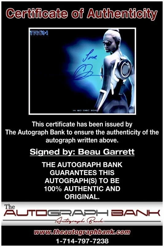 Beau Garrett — Beau Garrett authentic signed celebrity 8x10 photo W/Cert Autographed C3, image 2
