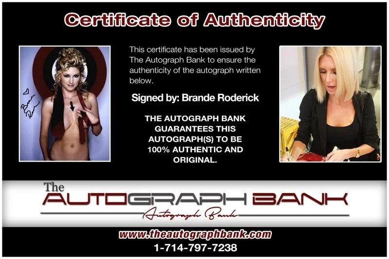 Brande Roderick — Brande Roderick authentic signed celebrity 8x10 photo W/Cert Autographed D7, изображение 2