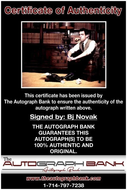 Bj Novak — Bj Novak authentic signed celebrity 8x10 photo W/Certificate Autographed (C6), изображение 2