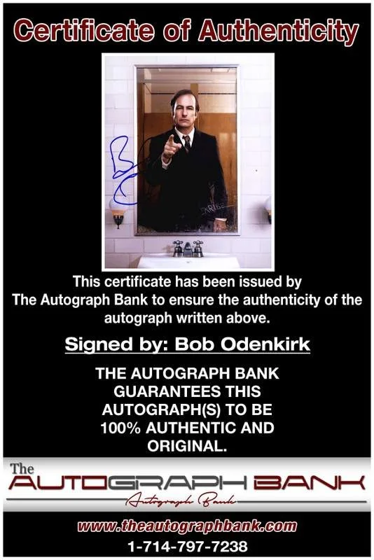 Bob Odenkirk — Bob Odenkirk authentic signed celebrity 8x10 photo W/Cert Autographed B0005, изображение 2