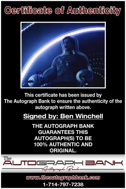Ben Winchell — Ben Winchell authentic signed celebrity 8x10 photo W/Cert Autographed B0006, изображение 2