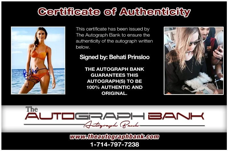 Behati Prinsloo — Behati Prinsloo authentic signed celebrity 8x10 photo W/Cert Autographed 2616n2, изображение 2