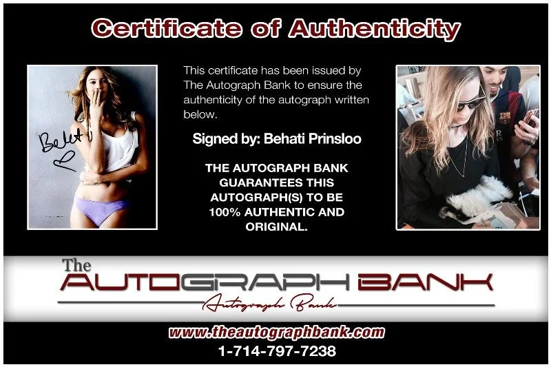Behati Prinsloo — Behati Prinsloo authentic signed celebrity 8x10 photo W/Cert Autographed 2616i2, image 2