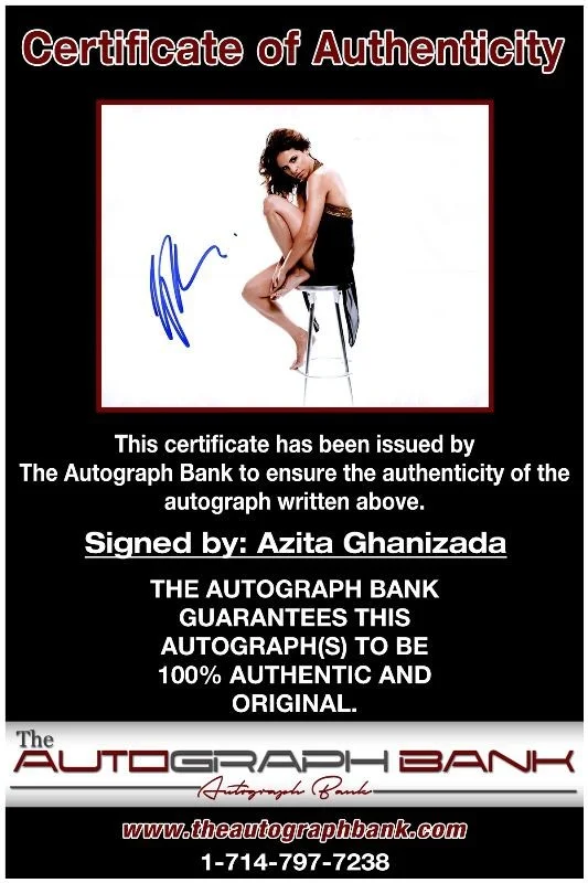 Azita Ghanizada — Azita Ghanizada authentic signed celebrity 8x10 photo W/Cert Autographed 2616d, image 2