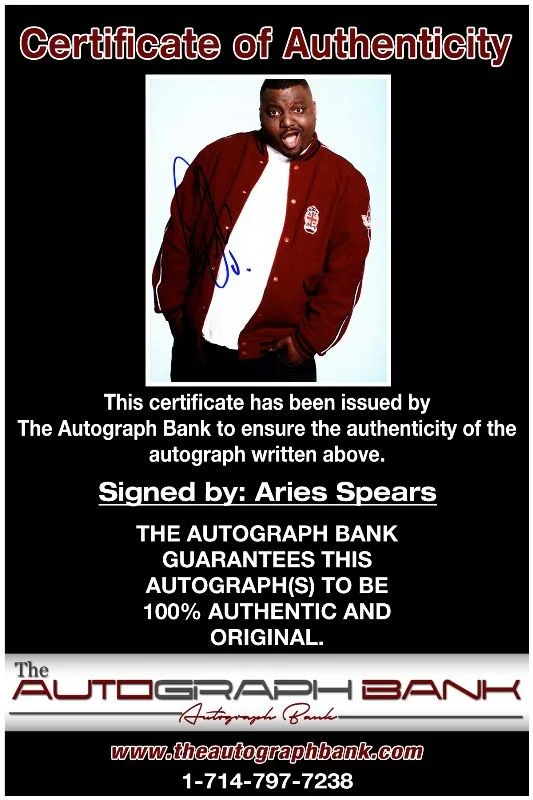 Aries Spears — Aries Spears authentic signed celebrity 8x10 photo W/Cert Autographed 41116b, изображение 2
