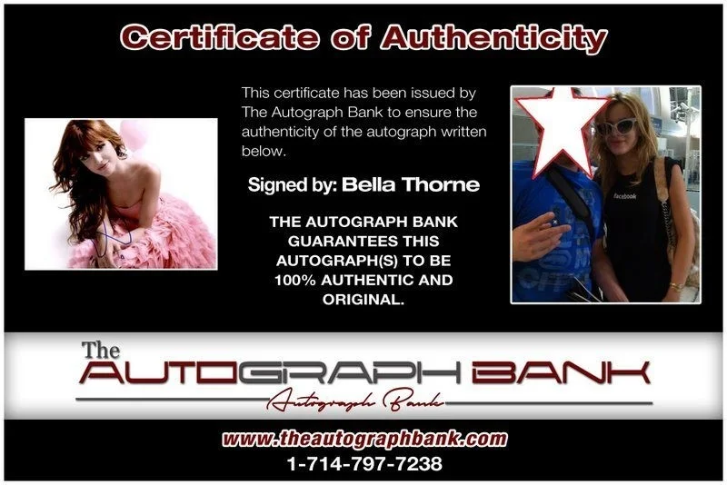 Bella Thorne — Bella Thorne authentic signed celebrity 8x10 photo W/Cert Autographed C7, image 2