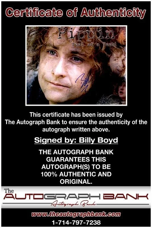 Billy Boyd — Billy Boyd authentic signed celebrity 8x10 photo W/Cert Autographed C4, изображение 2