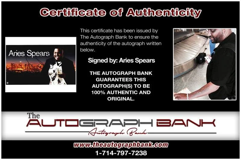 Aries Spears — Aries Spears authentic signed celebrity 8x10 photo W/Cert Autographed B0002, image 2