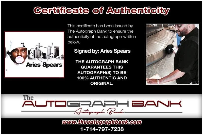 Aries Spears — Aries Spears authentic signed celebrity 8x10 photo W/Cert Autographed B0001, image 2