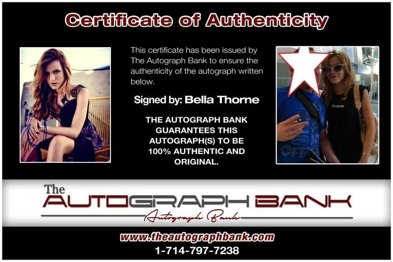 Bella Thorne — Bella Thorne authentic signed celebrity 8x10 photo W/Cert Autographed C4, image 2