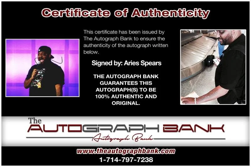 Aries Spears — Aries Spears authentic signed celebrity 8x10 photo W/Cert Autographed B0006, изображение 2