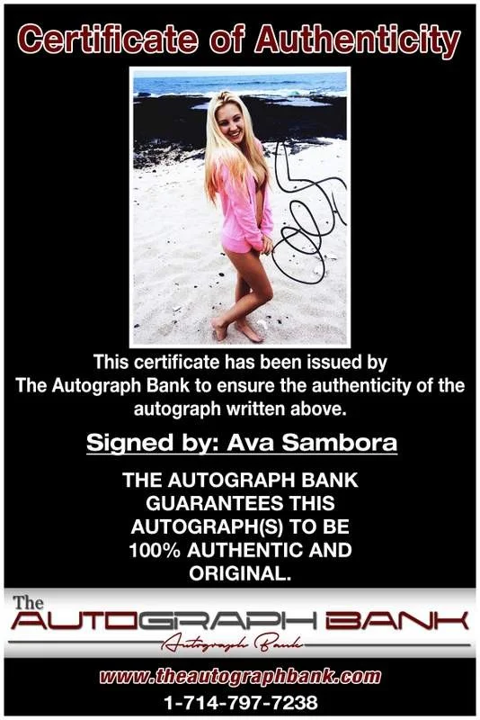 Ava Sambora — Ava Sambora authentic signed model 8x10 photo W/Certificate Autographed (A0007), image 2