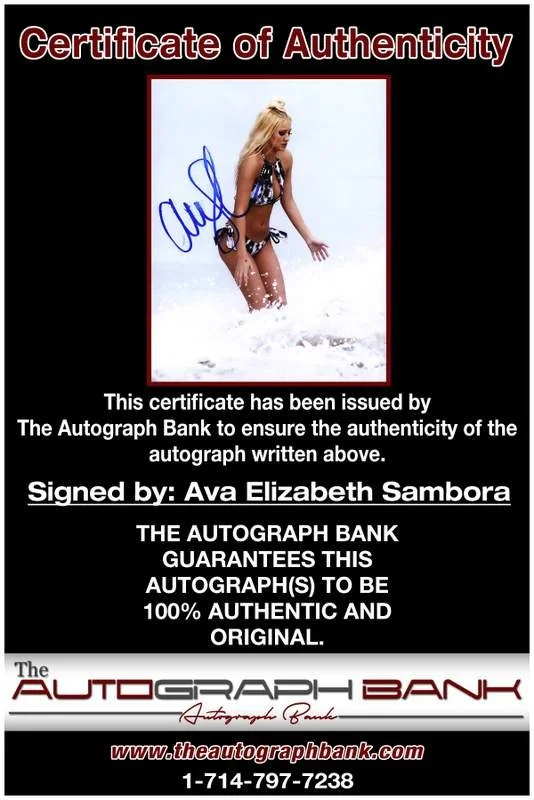 Ava Sambora — Ava Sambora authentic signed model 8x10 photo W/Certificate Autographed (A0001), image 2