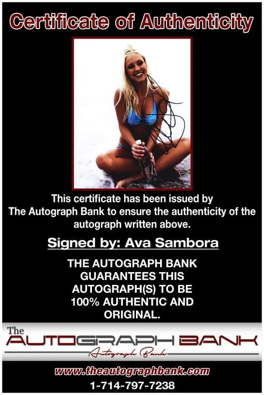 Ava Sambora — Ava Sambora authentic signed model 8x10 photo W/Certificate Autographed (A0005), image 2