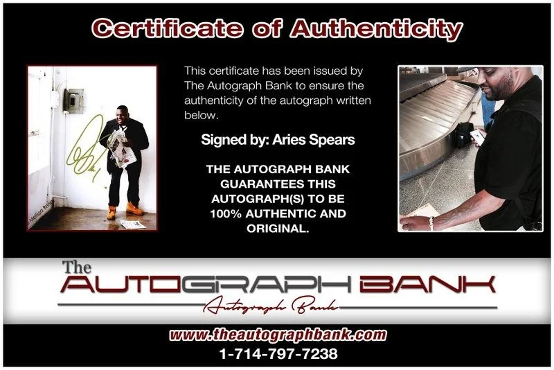 Aries Spears — Aries Spears authentic signed celebrity 8x10 photo W/Cert Autographed D1, image 2
