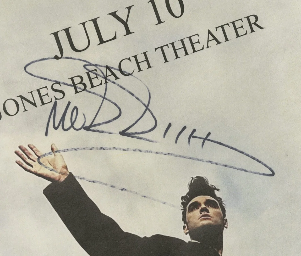 Morrissey autographed gig poster, image 2