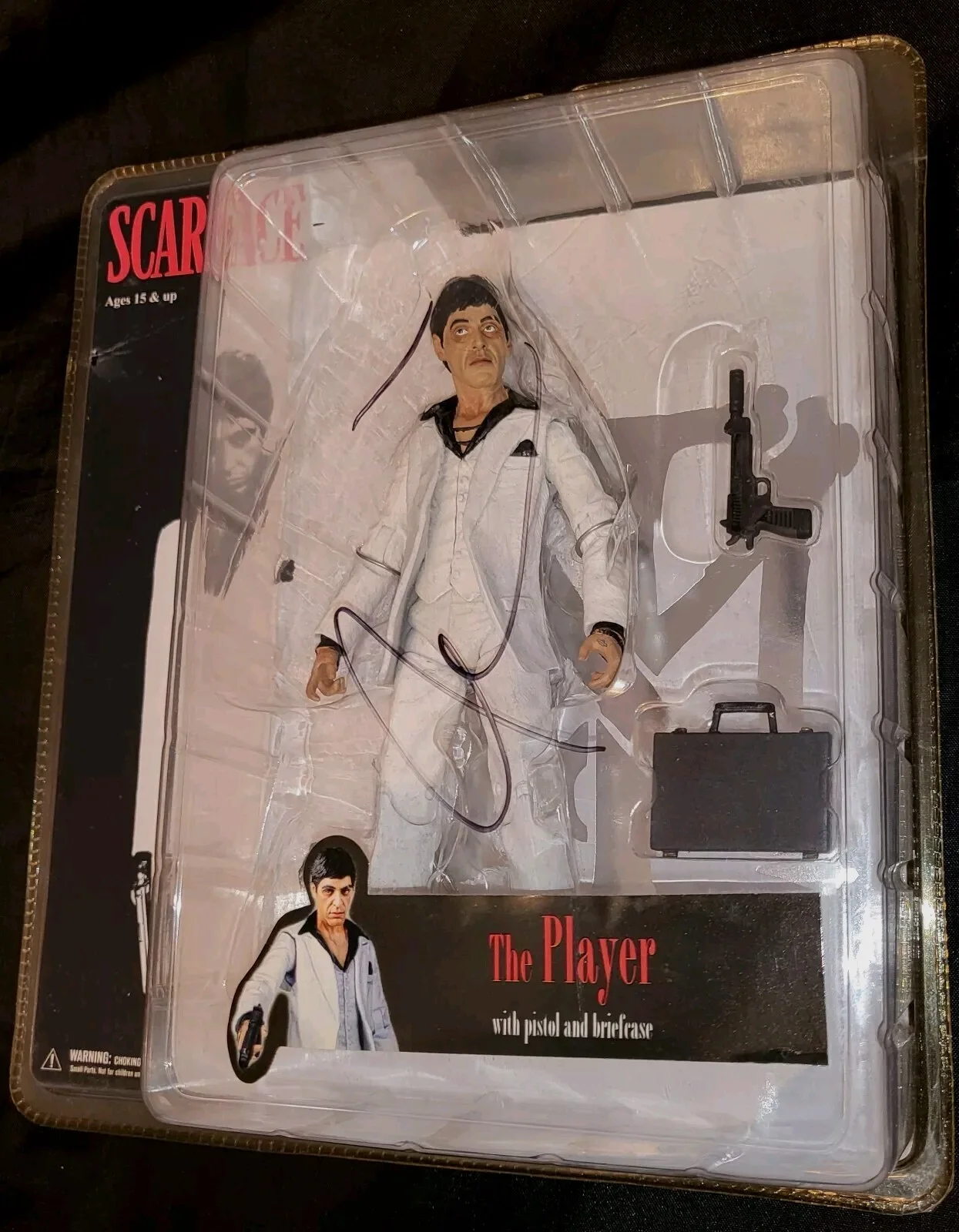 Al Pacino — AL PACINO SIGNED MEZCO THE PLAYER SCARFACE ACTION FIGURE TONY MONTANA GODFATHER, изображение 4