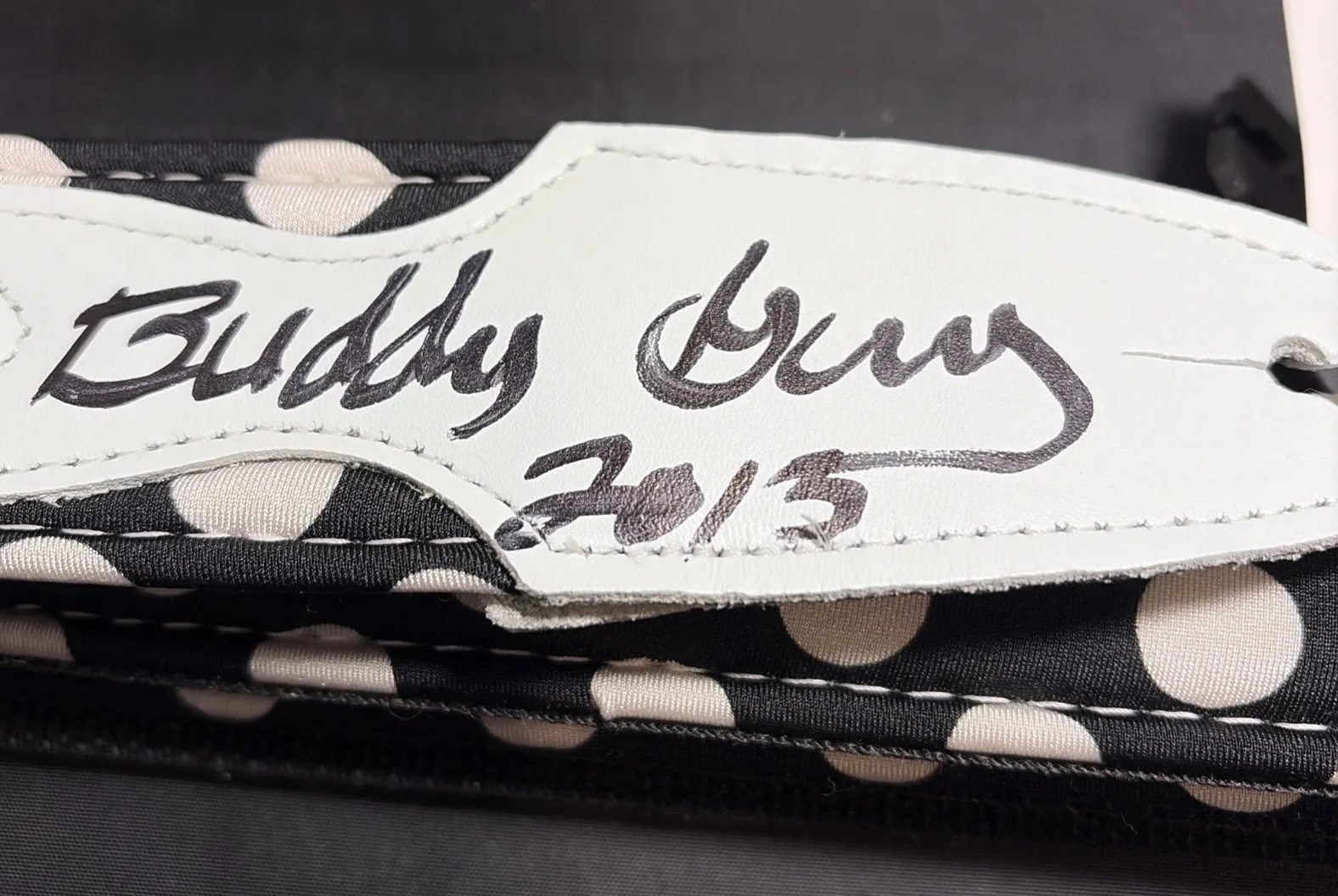 Buddy Guy — Buddy Guy Signed Autograph Polka Dot Guitar Strap without COA, image 4
