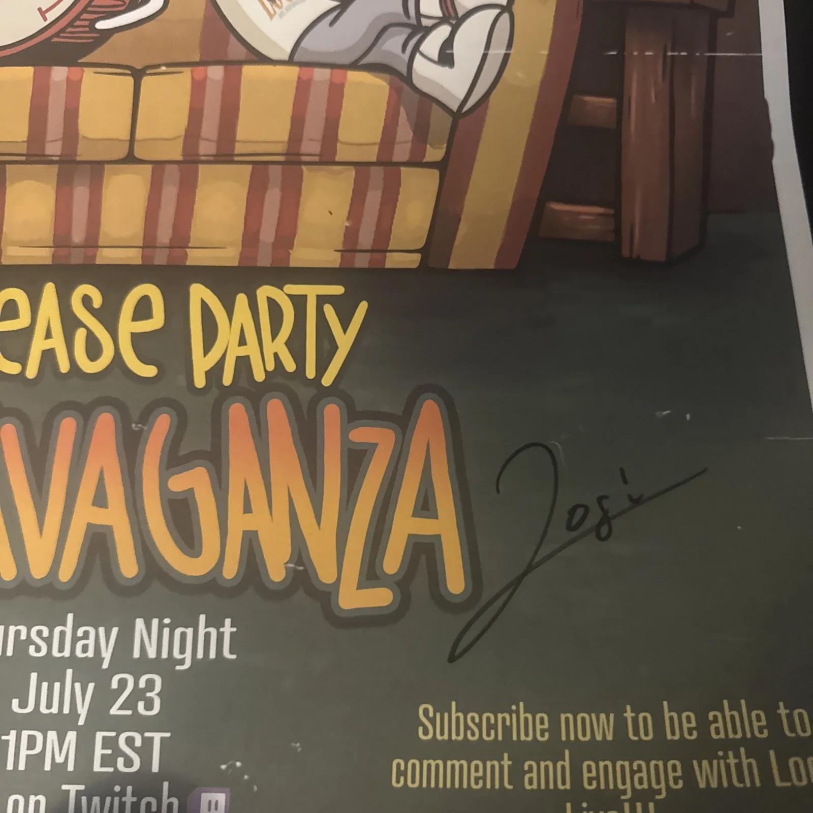 Logic No Pressure Release Twitch 18x24 Poster Extravaganaza Signed By Logic A, image 3