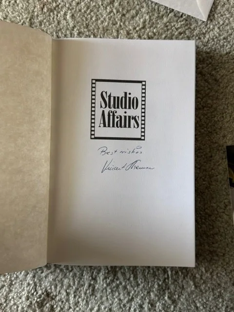 Vincent Sherman — Studio Affairs by Vincent Sherman 1996, Signed HB/DJ Cover, 1ST. ED & Photo COA, изображение 3