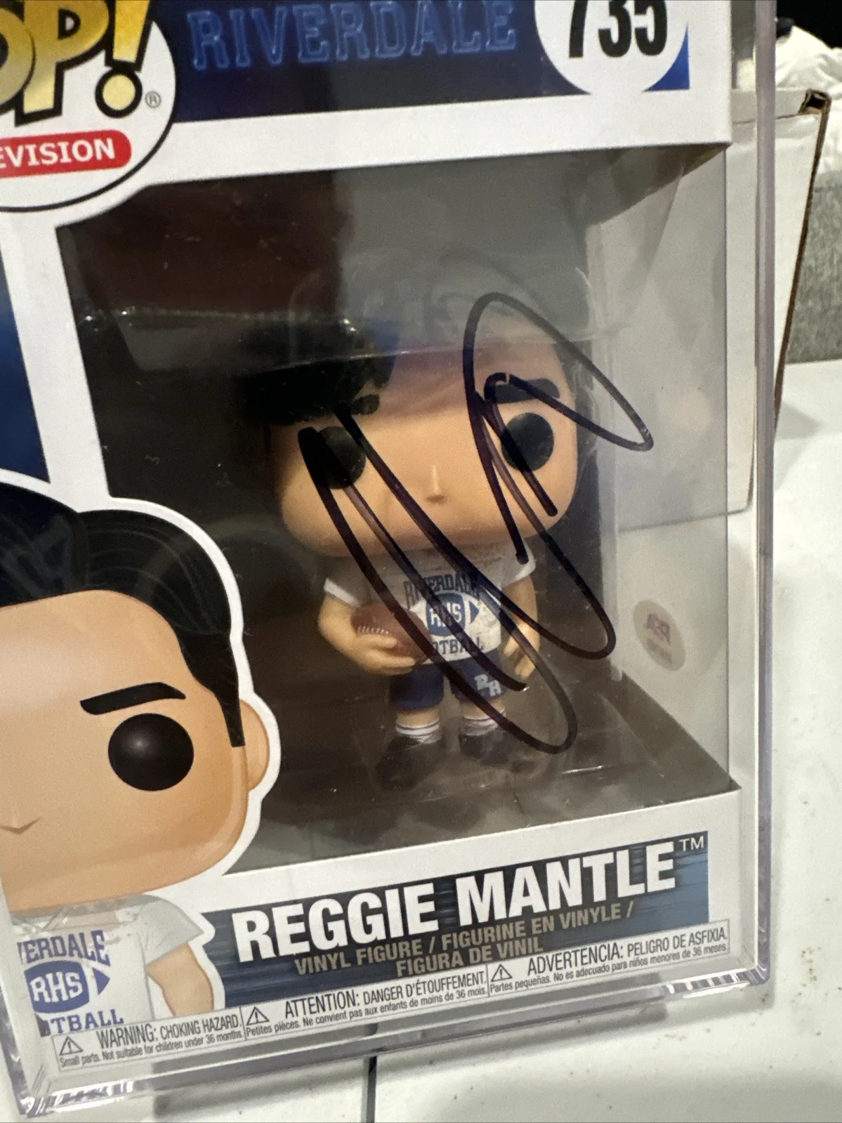 Charles Melton Signed Reggie Mantle Funko Pop Figure Riverdale PSA ENCAPSULATED, image 2