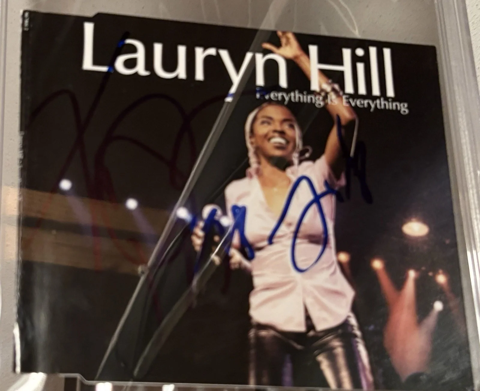 LAURYN HILL SIGNED PSA/DNA Auto Slabbed CD Everything Is Everything, image 2