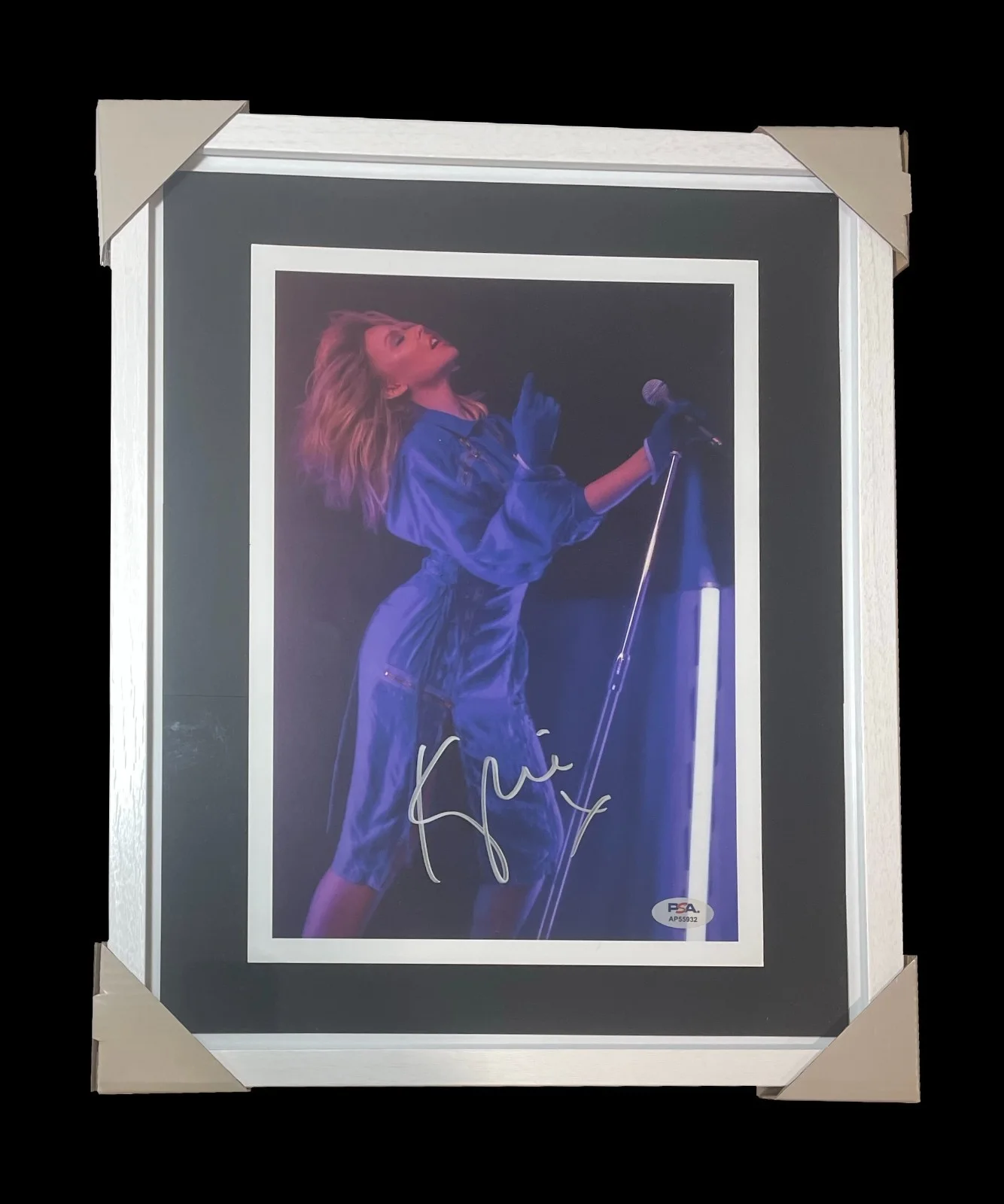 KYLIE MINOGUE SIGNED Framed DISCO ALBUM PHOTO/POSTER Autographed - PSA COA, image 2