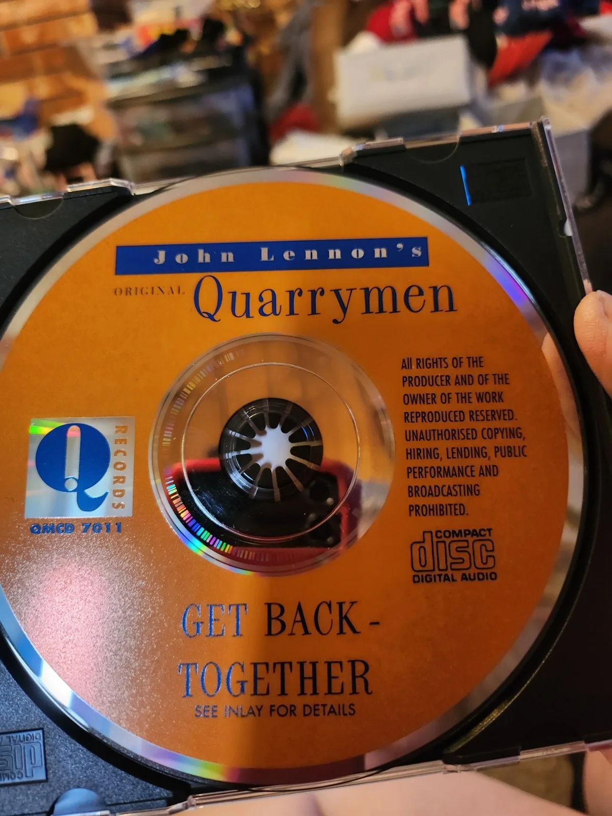John Lennon's Quarrymen Autographed CD Get Back TOGETHER, image 3