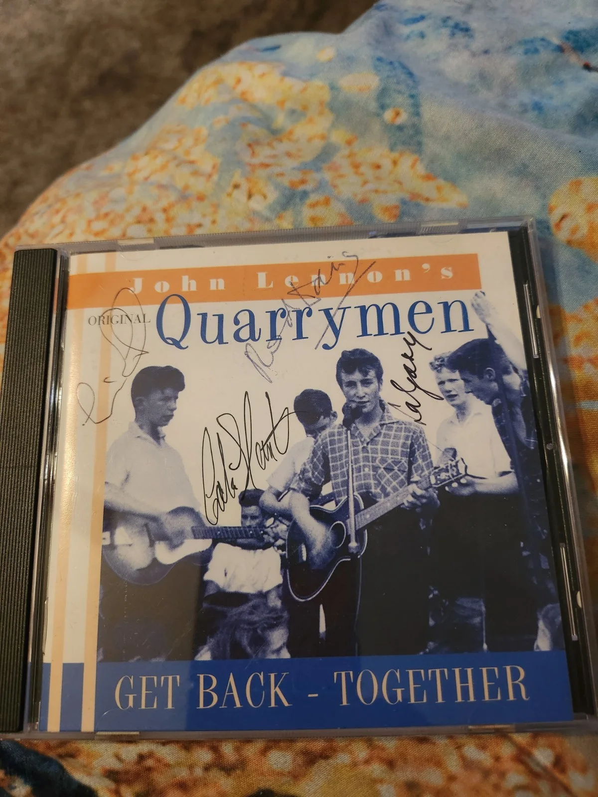 John Lennon's Quarrymen Autographed CD Get Back TOGETHER, image 4