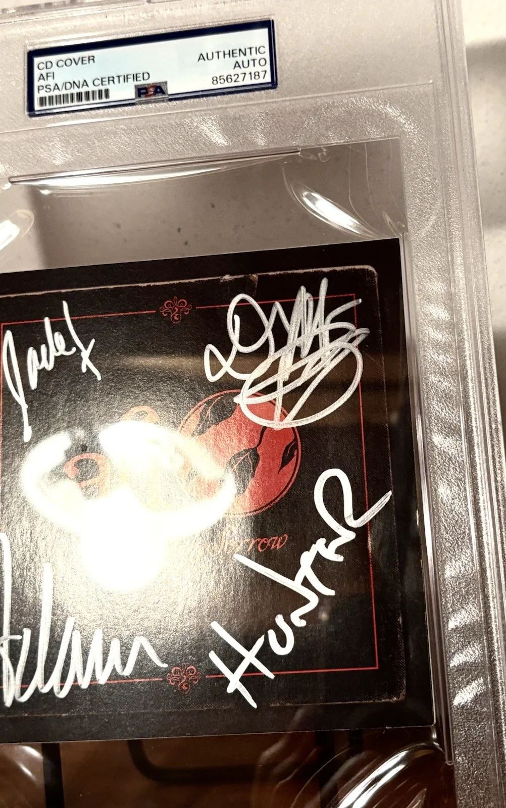 AFI Band SIGNED PSA/DNA Auto Slabbed CD Sing The Sorrow, image 2