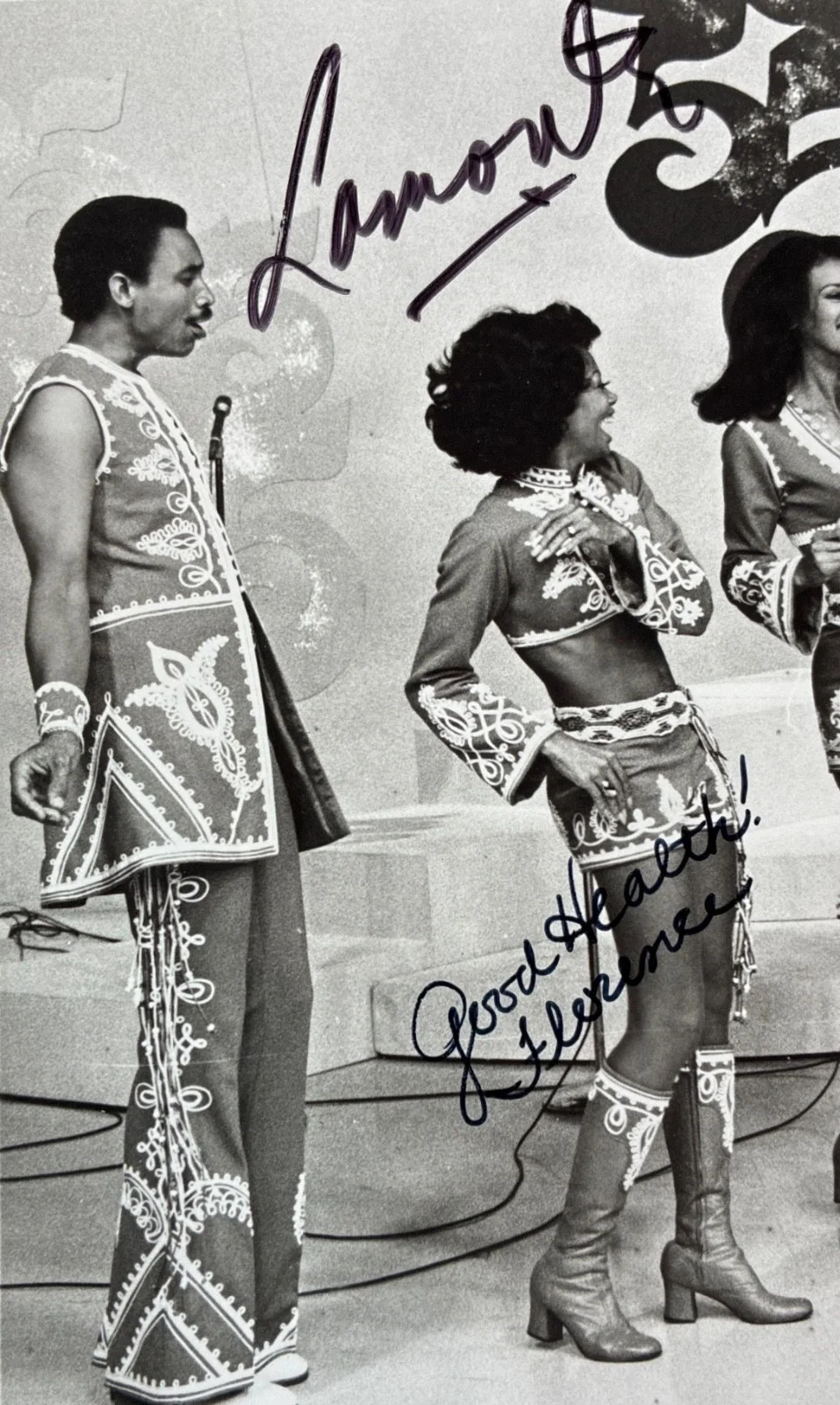 The 5th Dimension Signed 1975 Mike Douglas Show Promo Photo All 5 Autographs, изображение 2