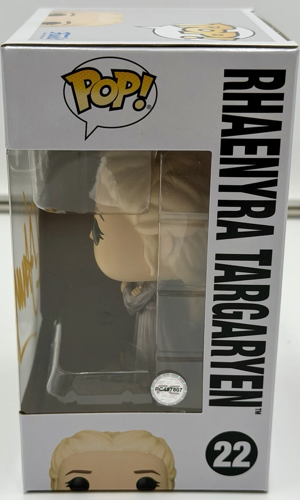 Emma D’arcy — Emma D’arcy Signed Rhaenyra Targaryen Funko Pop GameOfThrones PC COA w/protector, image 3