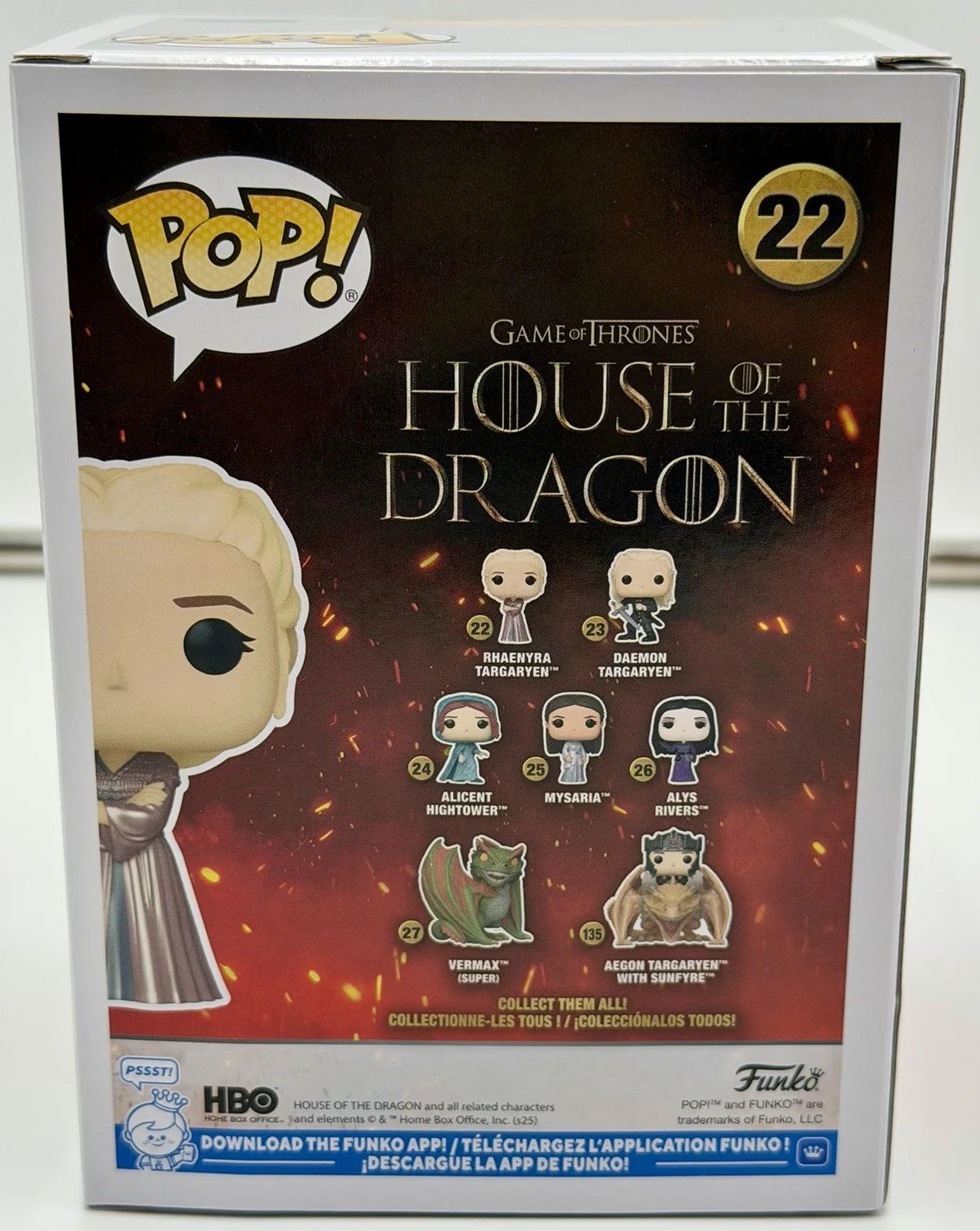 Emma D’arcy — Emma D’arcy Signed Rhaenyra Targaryen Funko Pop GameOfThrones PC COA w/protector, image 4