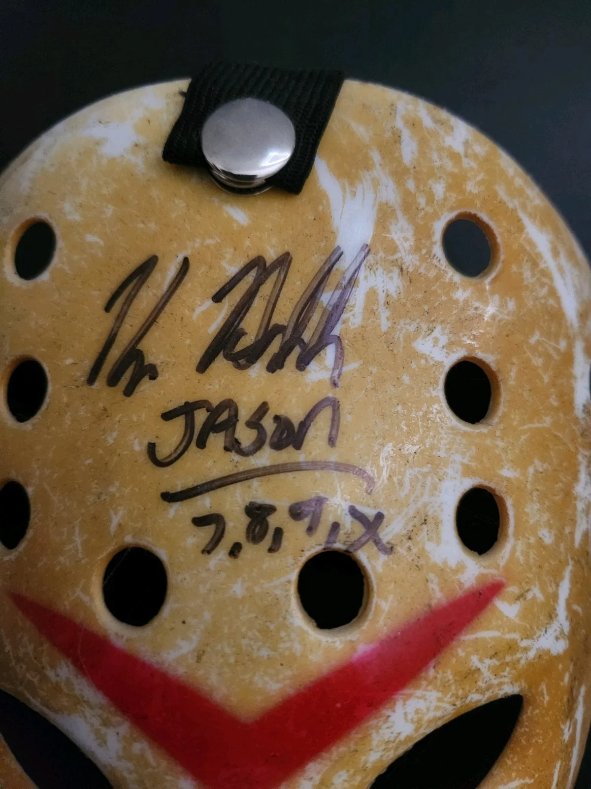 Jason Voorhees Kane Hodder Signed Mask, image 2
