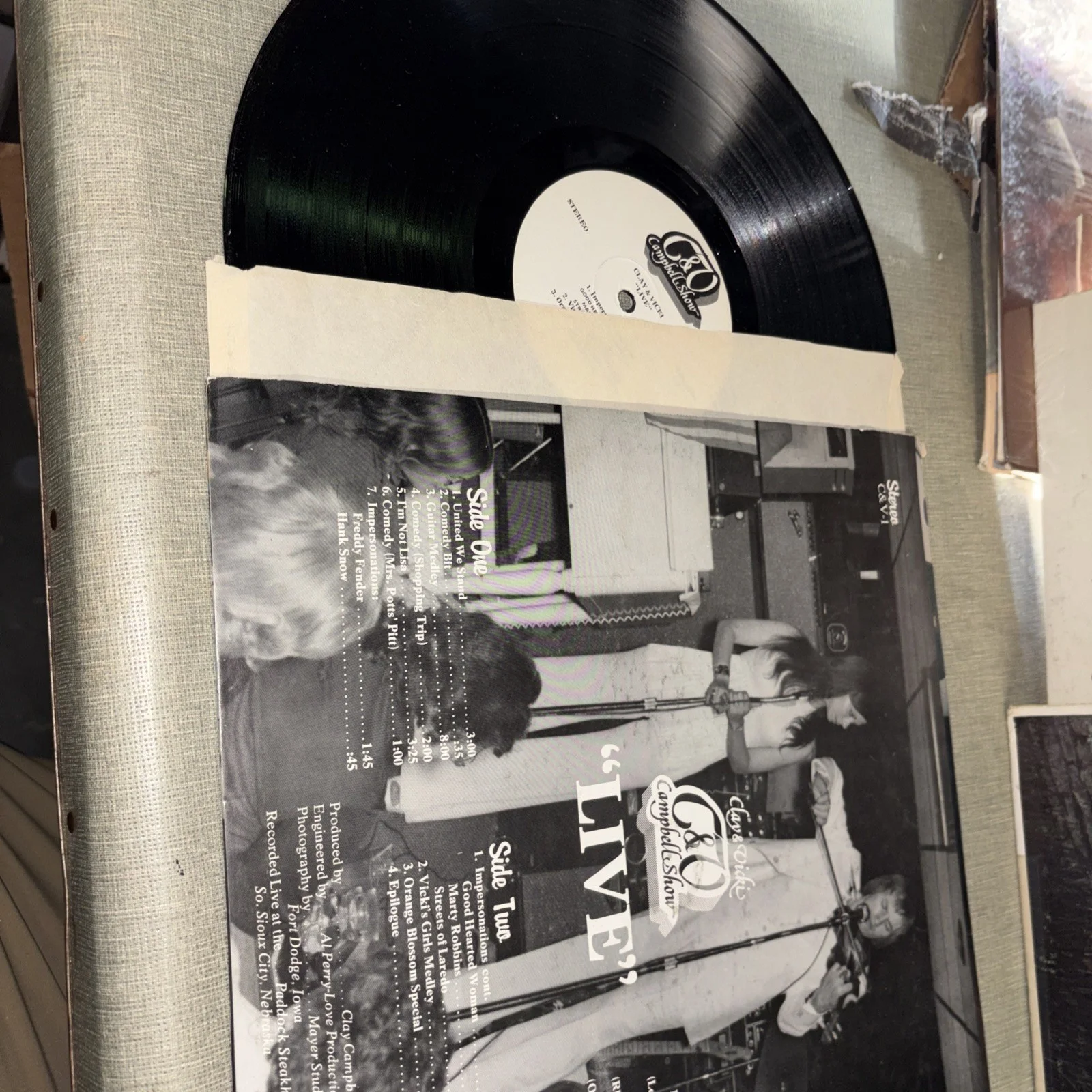 Clay Campbell Live LP Vinyl Record Signed Autographed, image 2