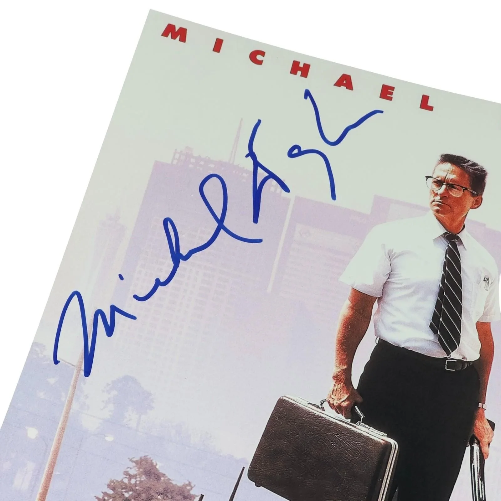 Michael Douglas — Michael Douglas Signed 12x18 Photo Falling Down Beckett Authentic Autograph!!, image 2