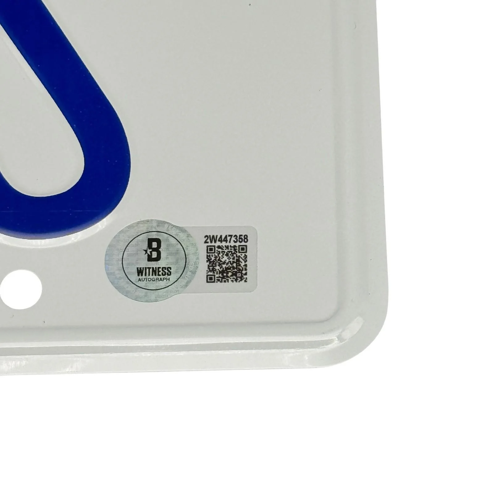 Michael Douglas — Michael Douglas Signed License Plate D-FENS Falling Down Autograph Beckett BAS, image 3